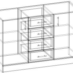 СОФИЯ Комод К1000 2Д (венге/дуб белфорт) в Кургане - kurgan.mebel24.online | фото 3