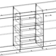 СОНАТА КС-1500 Комод (Дуб сонома/Белый глянец) в Кургане - kurgan.mebel24.online | фото 2