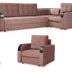 Комплект мягкой мебели Остин HB-178-18 (Велюр) Угловой + 1 кресло в Кургане - kurgan.mebel24.online | фото