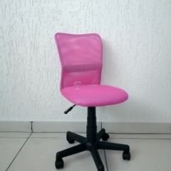 Кресло Barneo K-401 детское (розовая ткань/сетка) в Кургане - kurgan.mebel24.online | фото 1
