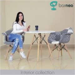 Кресло Barneo N-14 Patchwork черно-белый в Кургане - kurgan.mebel24.online | фото 3