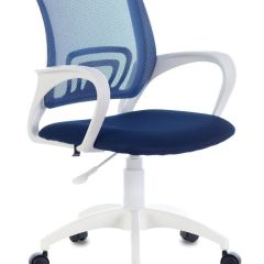 Кресло BRABIX "Fly MG-396W" (белый/темно-синее) 532399 в Кургане - kurgan.mebel24.online | фото