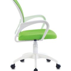 Кресло BRABIX "Fly MG-396W", пластик белый, сетка, салатовое, 532403 в Кургане - kurgan.mebel24.online | фото 2