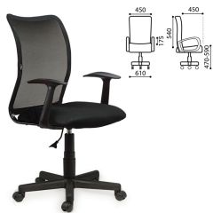 Кресло BRABIX "Spring MG-307" (черное TW) 531406 в Кургане - kurgan.mebel24.online | фото 2