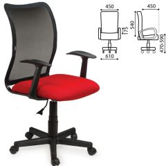 Кресло BRABIX "Spring MG-307" (красное/черное TW) 531405 в Кургане - kurgan.mebel24.online | фото 2