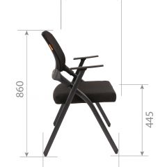 Кресло для посетителей CHAIRMAN NEXX (ткань стандарт черный/сетка DW-61) в Кургане - kurgan.mebel24.online | фото 7