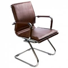 Кресло для посетителя Бюрократ CH-993-Low-V/Brown коричневый в Кургане - kurgan.mebel24.online | фото