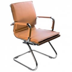 Кресло для посетителя Бюрократ CH-993-Low-V/Camel светло-коричневый в Кургане - kurgan.mebel24.online | фото