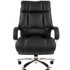 Кресло для руководителя CHAIRMAN 405 (Кожа) Черное в Кургане - kurgan.mebel24.online | фото