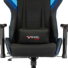 Кресло игровое Бюрократ VIKING 4 AERO BLUE черный/синий в Кургане - kurgan.mebel24.online | фото 7