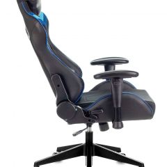 Кресло игровое Бюрократ VIKING 4 AERO BLUE черный/синий в Кургане - kurgan.mebel24.online | фото 2
