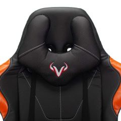 Кресло игровое Бюрократ VIKING 5 AERO ORANGE черный/оранжевый в Кургане - kurgan.mebel24.online | фото 6