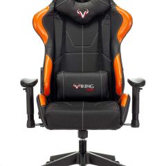Кресло игровое Бюрократ VIKING 5 AERO ORANGE черный/оранжевый в Кургане - kurgan.mebel24.online | фото 3