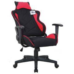 Кресло компьютерное BRABIX GT Racer GM-101 + подушка (ткань) черное/красное (531820) в Кургане - kurgan.mebel24.online | фото 4