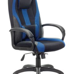 Кресло компьютерное BRABIX PREMIUM "Rapid GM-102" (экокожа/ткань, черное/синее) 532106 в Кургане - kurgan.mebel24.online | фото