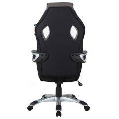 Кресло компьютерное BRABIX Techno GM-002 (ткань) черное/серое, вставки белые (531815) в Кургане - kurgan.mebel24.online | фото 6