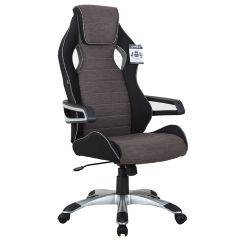 Кресло компьютерное BRABIX Techno GM-002 (ткань) черное/серое, вставки белые (531815) в Кургане - kurgan.mebel24.online | фото 2