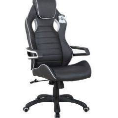 Кресло компьютерное BRABIX Techno Pro GM-003 (экокожа черное/серое, вставки серые) 531814 в Кургане - kurgan.mebel24.online | фото 2