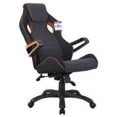 Кресло компьютерное BRABIX Techno Pro GM-003 (ткань черное/серое, вставки оранжевые) 531813 в Кургане - kurgan.mebel24.online | фото 8