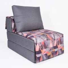 Кресло-кровать бескаркасное Харви (серый-сноу манго) в Кургане - kurgan.mebel24.online | фото