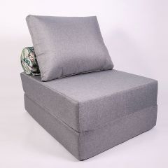 Кресло-кровать-пуф бескаркасное Прайм (Серый) в Кургане - kurgan.mebel24.online | фото