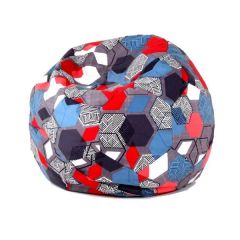 Кресло-мешок Мяч M (Geometry Slate) в Кургане - kurgan.mebel24.online | фото