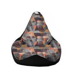 Кресло-мешок XL Snow Mango-Black в Кургане - kurgan.mebel24.online | фото