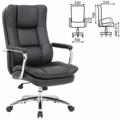 Кресло офисное BRABIX PREMIUM "Amadeus EX-507" (экокожа, хром, черное) 530879 в Кургане - kurgan.mebel24.online | фото 2