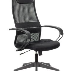 Кресло офисное BRABIX PREMIUM "Stalker EX-608 PL" (ткань-сетка/кожзам, черное) 532090 в Кургане - kurgan.mebel24.online | фото