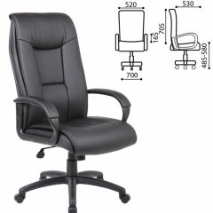 Кресло офисное BRABIX PREMIUM "Work EX-513" (экокожа, черное) 531943 в Кургане - kurgan.mebel24.online | фото 2