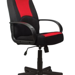 Кресло офисное BRABIX "City EX-512", ткань черная/красная, TW, 531408 в Кургане - kurgan.mebel24.online | фото