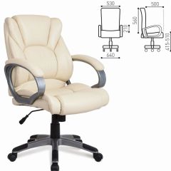 Кресло офисное BRABIX "Eldorado EX-504", экокожа, бежевое, 531167 в Кургане - kurgan.mebel24.online | фото 3