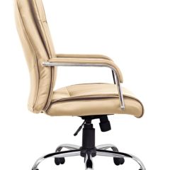 Кресло офисное BRABIX "Space EX-508" (экокожа, хром, бежевое) 531165 в Кургане - kurgan.mebel24.online | фото 3