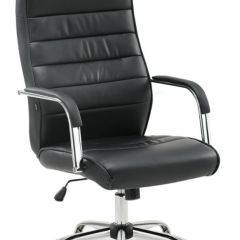 Кресло офисное BRABIX "Stark EX-547" (экокожа, хром, черное) 531948 в Кургане - kurgan.mebel24.online | фото