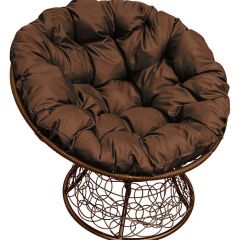 Кресло "ПАПАСАН" ротанг (каркас коричневый) в Кургане - kurgan.mebel24.online | фото