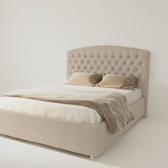 Кровать Берлин без основания 1200 (велюр светло-серый) в Кургане - kurgan.mebel24.online | фото