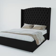 Кровать Берлин ЛЮКС с ПМ 900 (экокожа кольт ч) в Кургане - kurgan.mebel24.online | фото 2