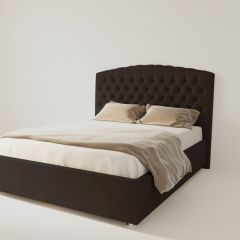Кровать Берлин с ПМ 900 (экокожа коричневая) в Кургане - kurgan.mebel24.online | фото 2