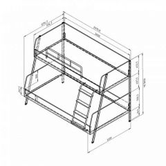 Кровать двухъярусная Дельта Лофт-20.02.04 Белый в Кургане - kurgan.mebel24.online | фото 2