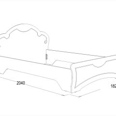 Кровать Ольга-10 МДФ (1600) без основания в Кургане - kurgan.mebel24.online | фото 2