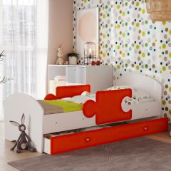 Кровать "Мозайка" на ламелях + бортики + ящики в Кургане - kurgan.mebel24.online | фото 3