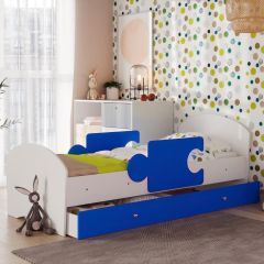 Кровать "Мозайка" на щитах + бортики + ящики в Кургане - kurgan.mebel24.online | фото 3