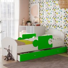 Кровать "Мозайка" на щитах + бортики + ящики в Кургане - kurgan.mebel24.online | фото 11