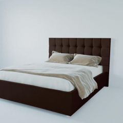 Кровать Венеция без основания 800 (экокожа коричневая) в Кургане - kurgan.mebel24.online | фото