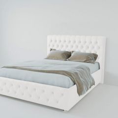 Кровать Версаль 900 без основания (экокожа белый) в Кургане - kurgan.mebel24.online | фото