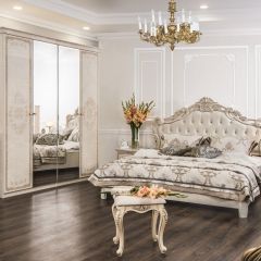 Кровать с мягким изголовьем Патрисия (1800) крем в Кургане - kurgan.mebel24.online | фото 6