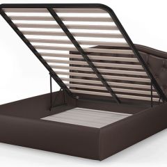 Кровать Стелла 1400*2000 Rock 05 (коричневый) в Кургане - kurgan.mebel24.online | фото 4