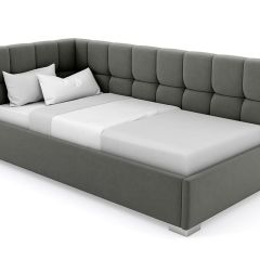 Кровать угловая Мия интерьерная +основание (120х200) в Кургане - kurgan.mebel24.online | фото 4