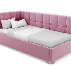 Кровать угловая Мия интерьерная +основание (120х200) в Кургане - kurgan.mebel24.online | фото 6