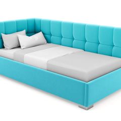 Кровать угловая Мия интерьерная +основание (120х200) в Кургане - kurgan.mebel24.online | фото 7